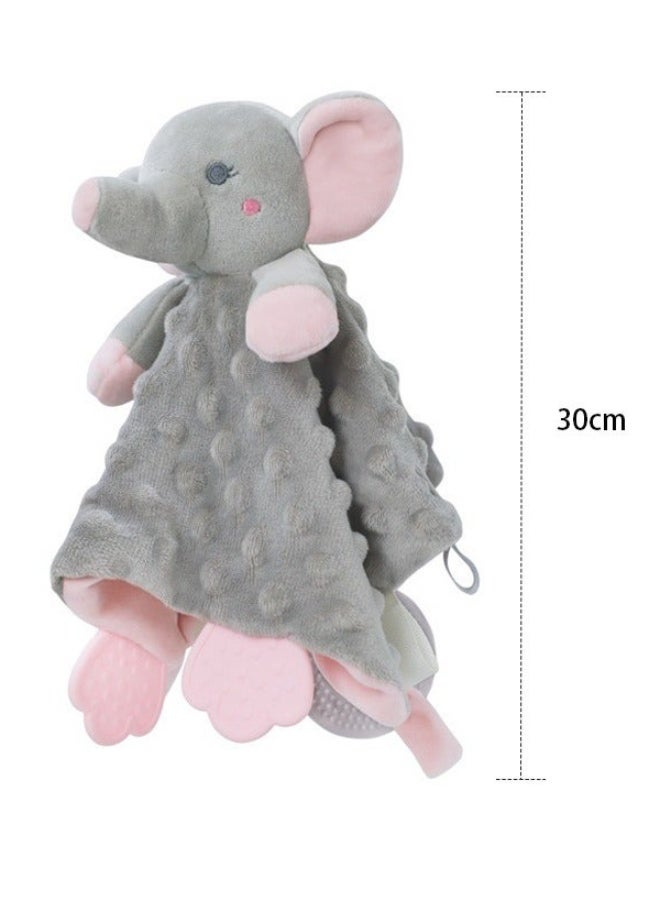 Gonice Elephant Security Blanket, Soft Lovey Unisex Lovie Baby Gifts for Newborn Boys and Girls Snuggle Toy Stuffed Animal Grey - Image 3